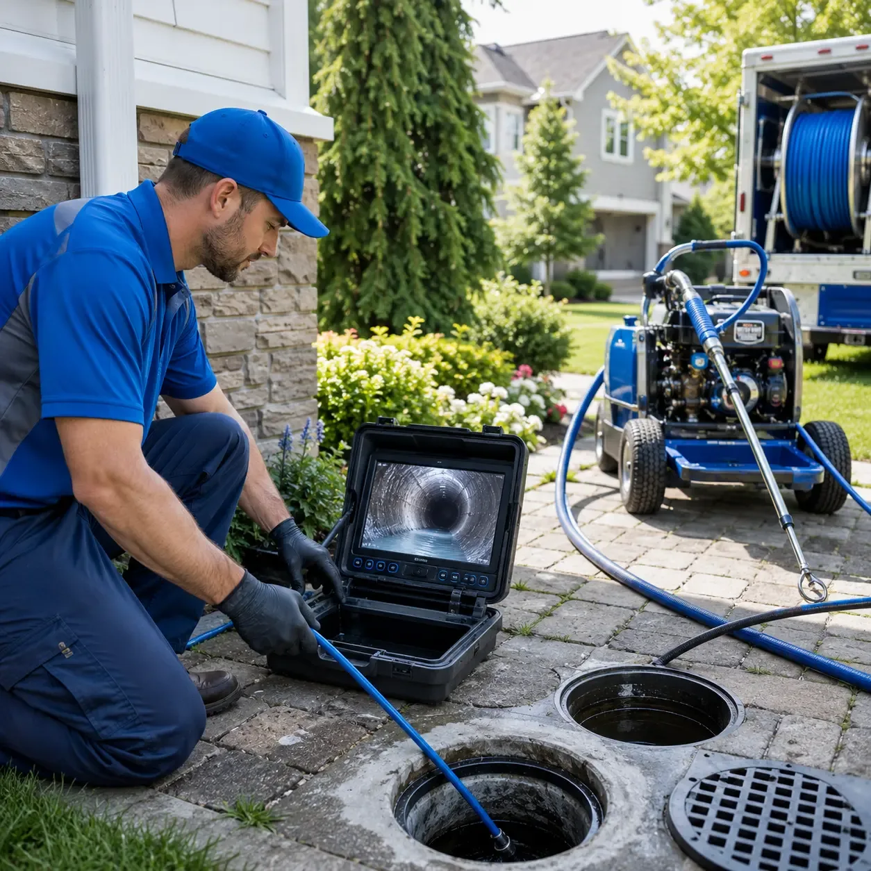 Outdoor drain cleaning professionals serving Claiborne, MD