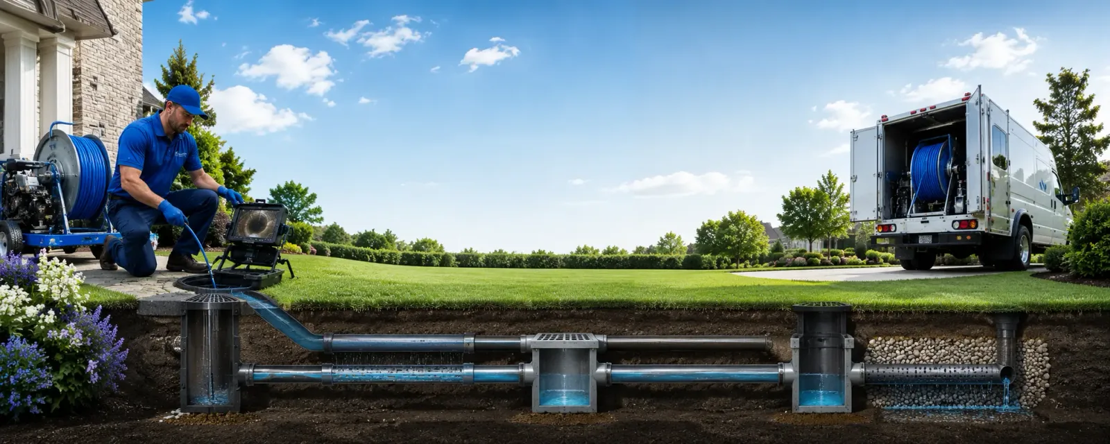 Outdoor drain cleaning information for Claiborne, MD